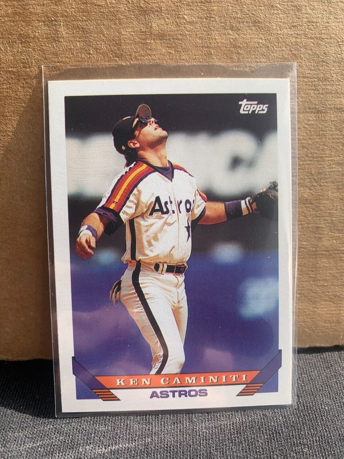 1993 Topps Baseball Card Houston Astros  Ken Caminiti  