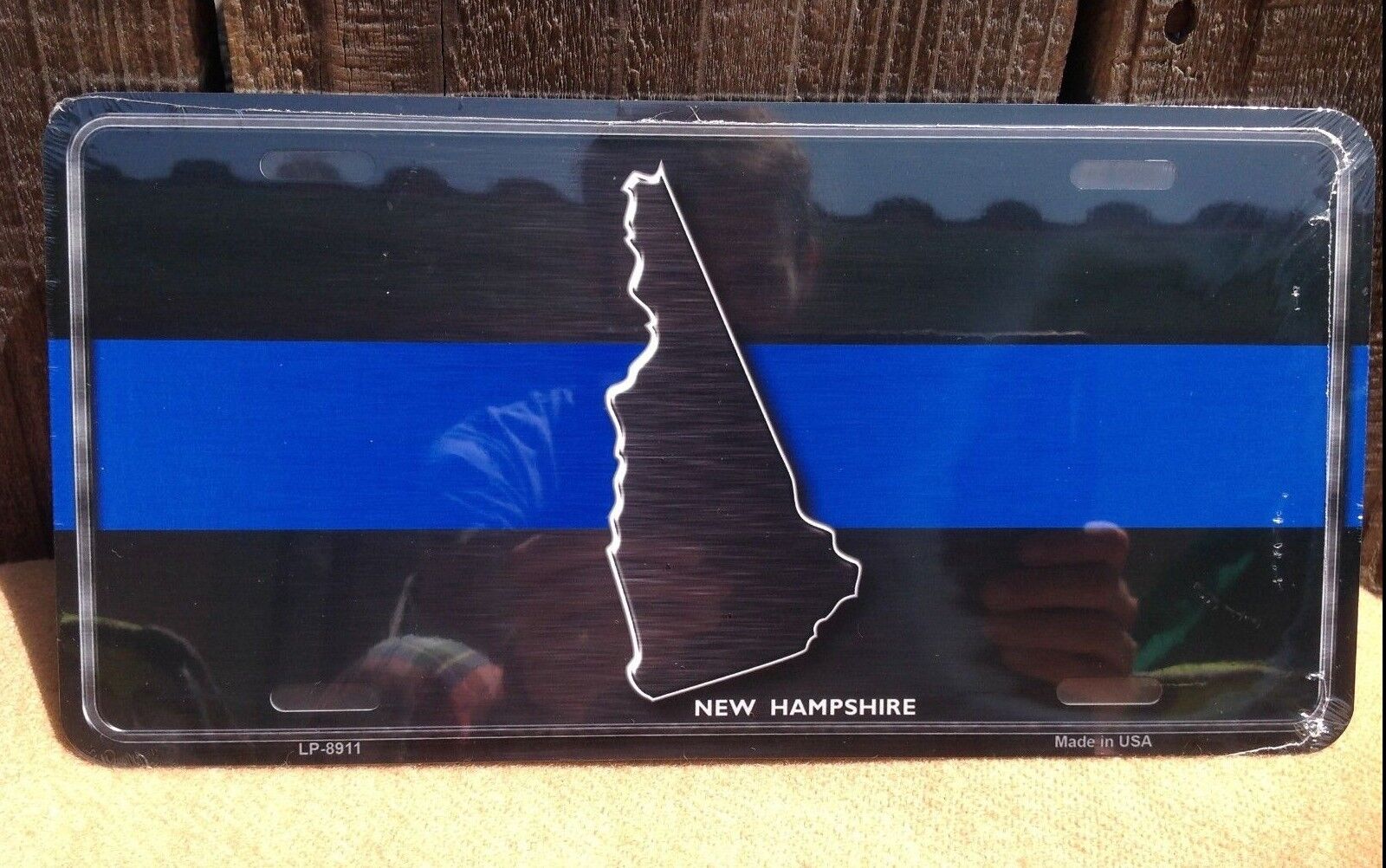 New Hampshire Thin Blue Line Police Auto Car Truck Metal Novelty License Plate