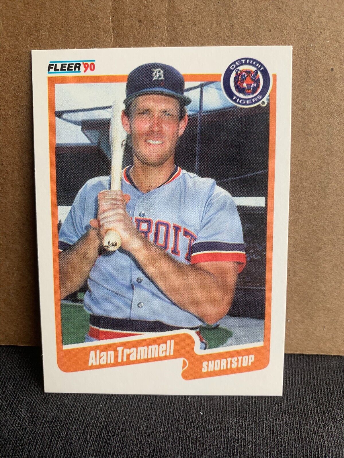 1990 Fleer Baseball Card Detroit Tigers Alan Trammell