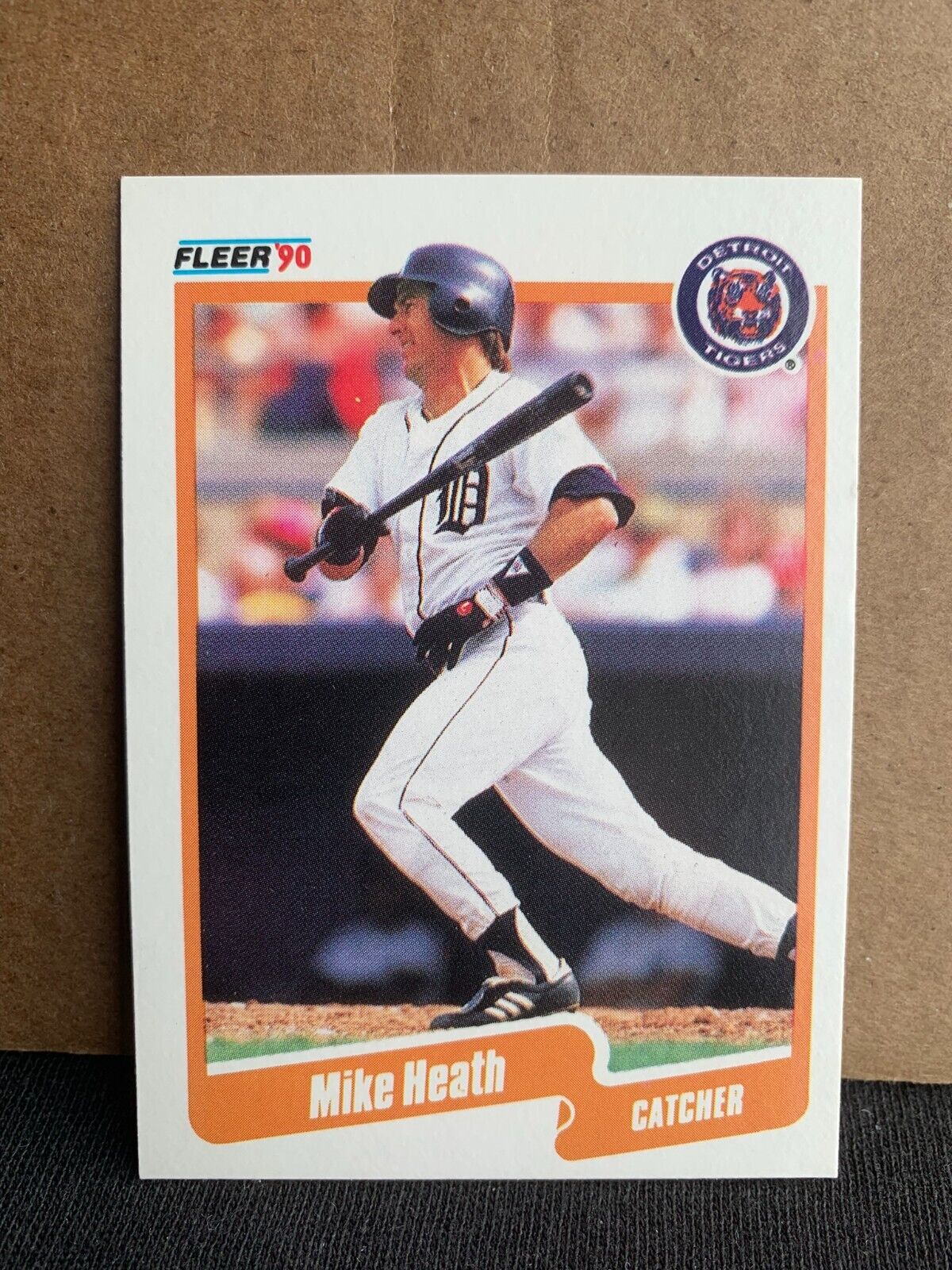 1990 Fleer Baseball Card Detroit Tigers Mike Heath