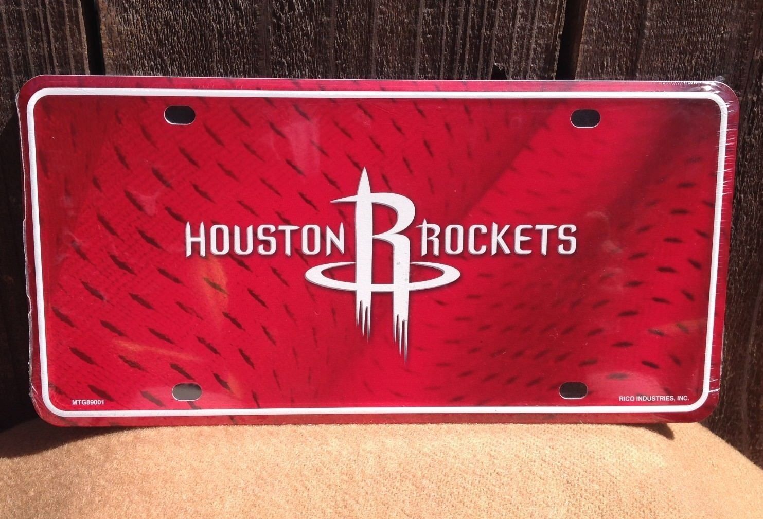 Houston Rockets NBA Basketball Team License Plate Embossed Metal Sport Fan