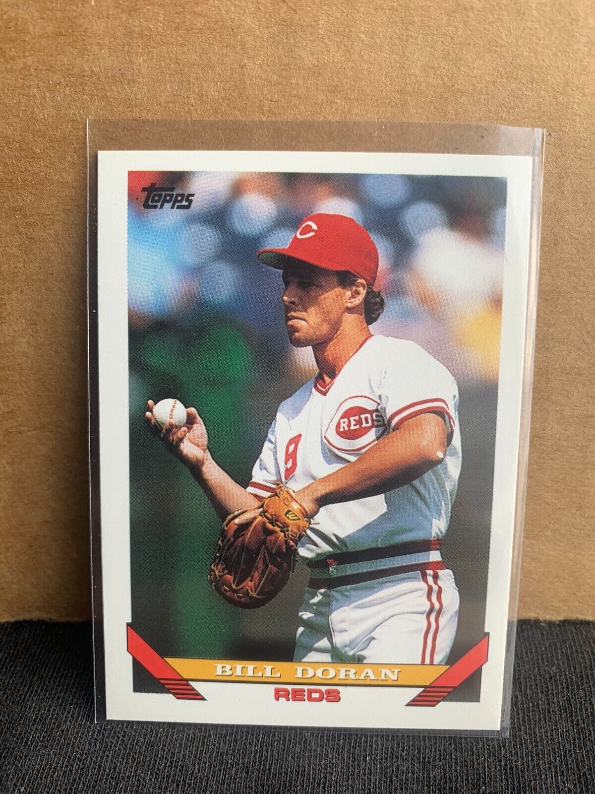 1993 Topps Baseball Card Cincinnati Reds Bill Doran