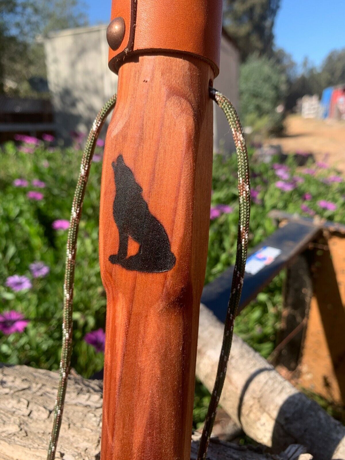 Rugged Terrain Wood Walking Cane Stick Ball Knob Round Top Palm Grip 30" - 42"