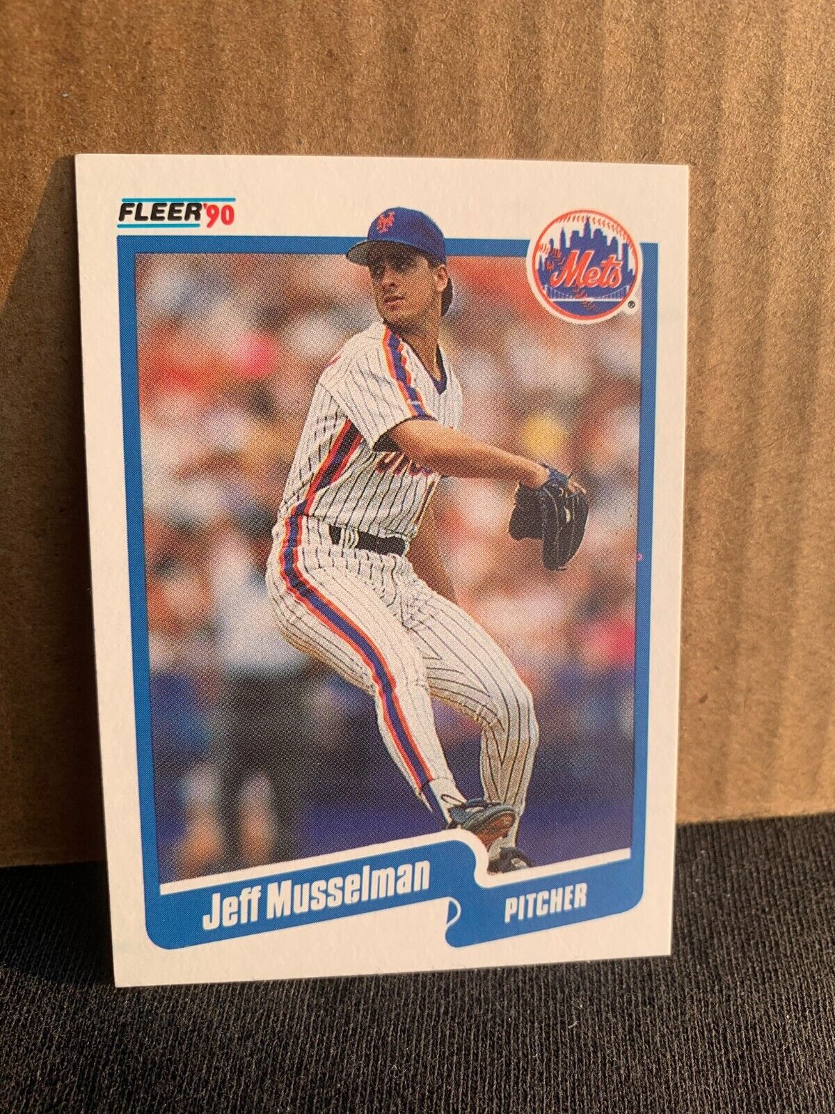 1990 Fleer Baseball Card New York Mets Jeff Musselman