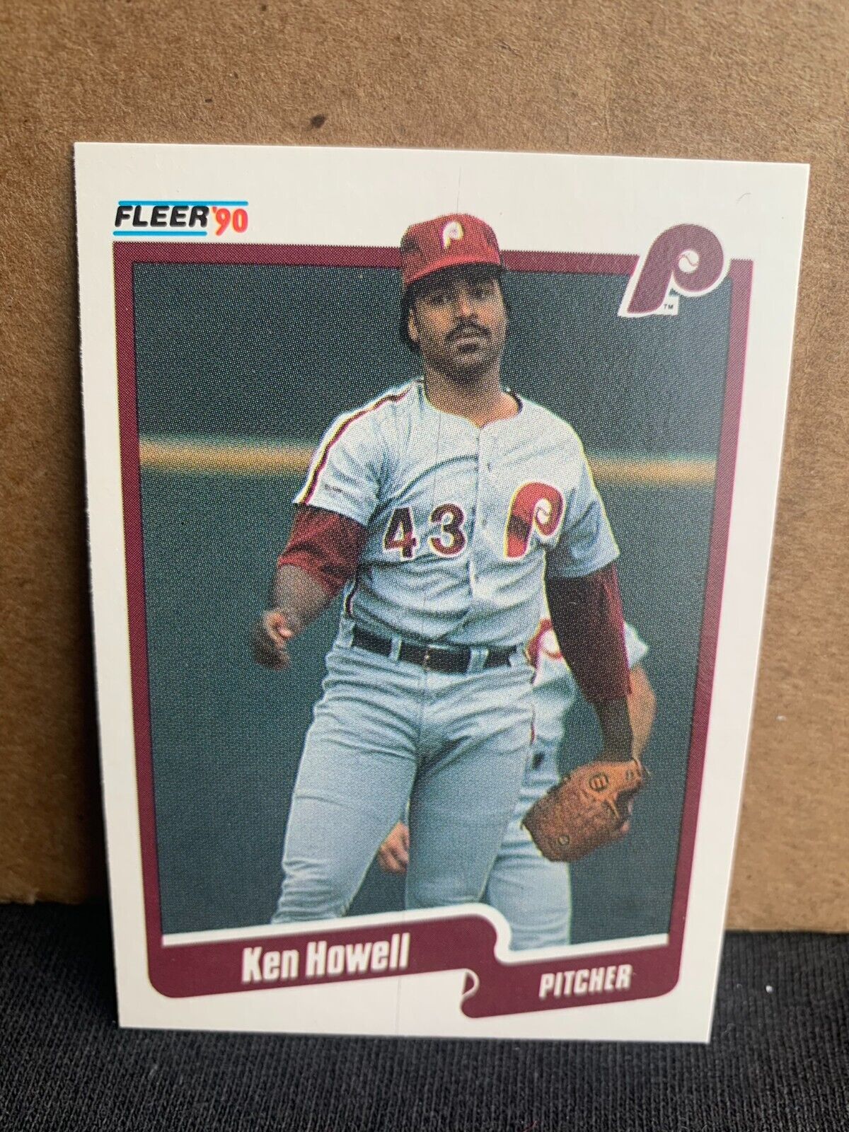 1990 Fleer Baseball Card Philadelphia Phillies Ken Howell