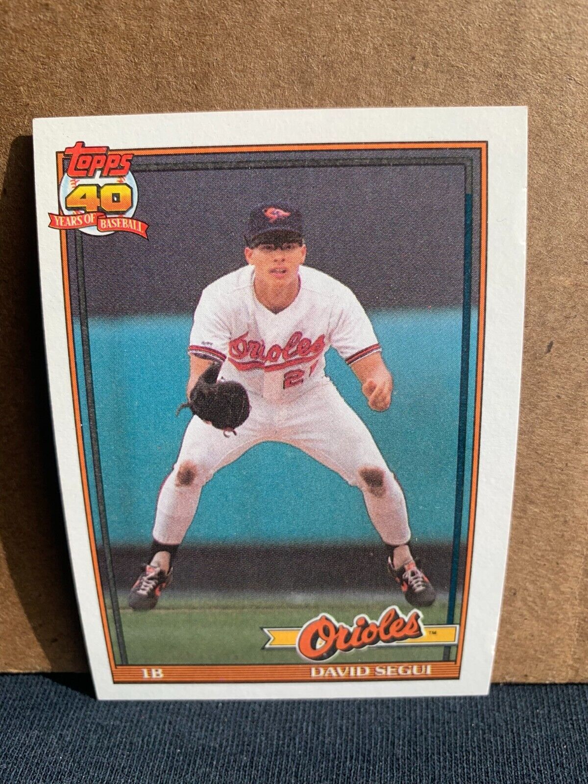 1991 Topps Baseball Card Baltimore Orioles David Segui