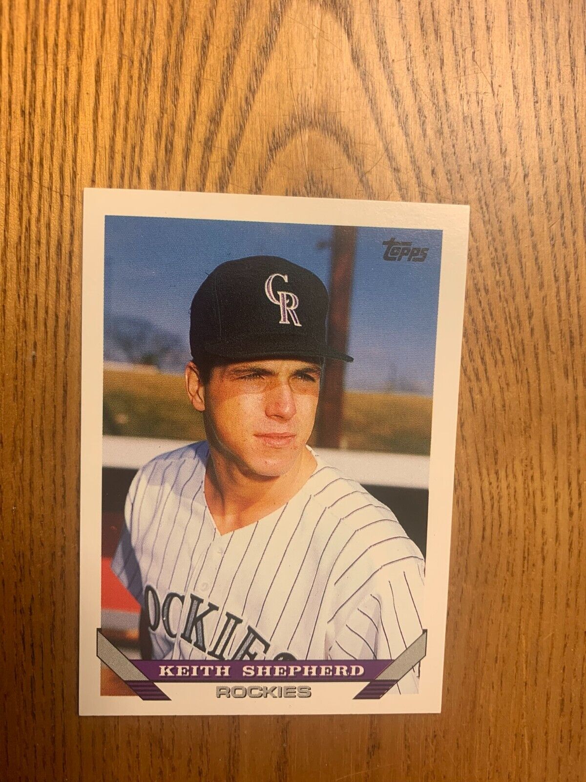 1993 Topps Baseball Card Colorado Rockies Keith Shepherd