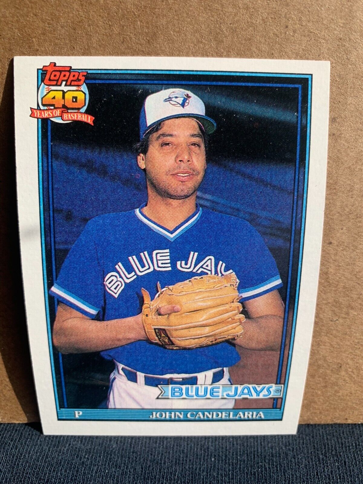 1991 Topps Baseball Card Toronto Blue Jays John Candelaria