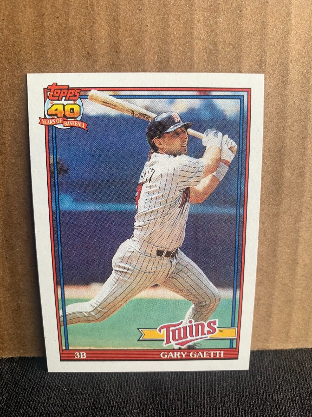 1991 Topps Baseball Card Minnesota Twins Gary Gaetti