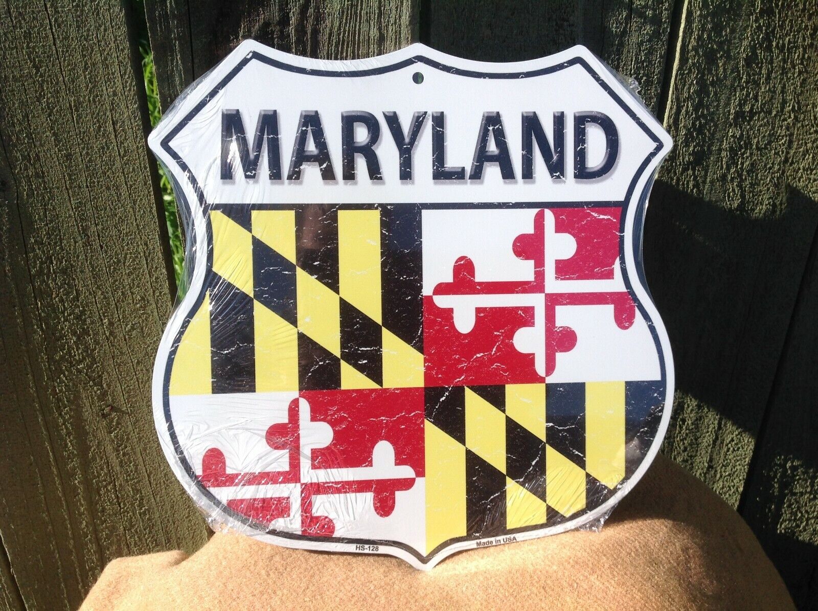 Maryland State Flag US Highway Sign Novelty Metal 12" x 12" Road
