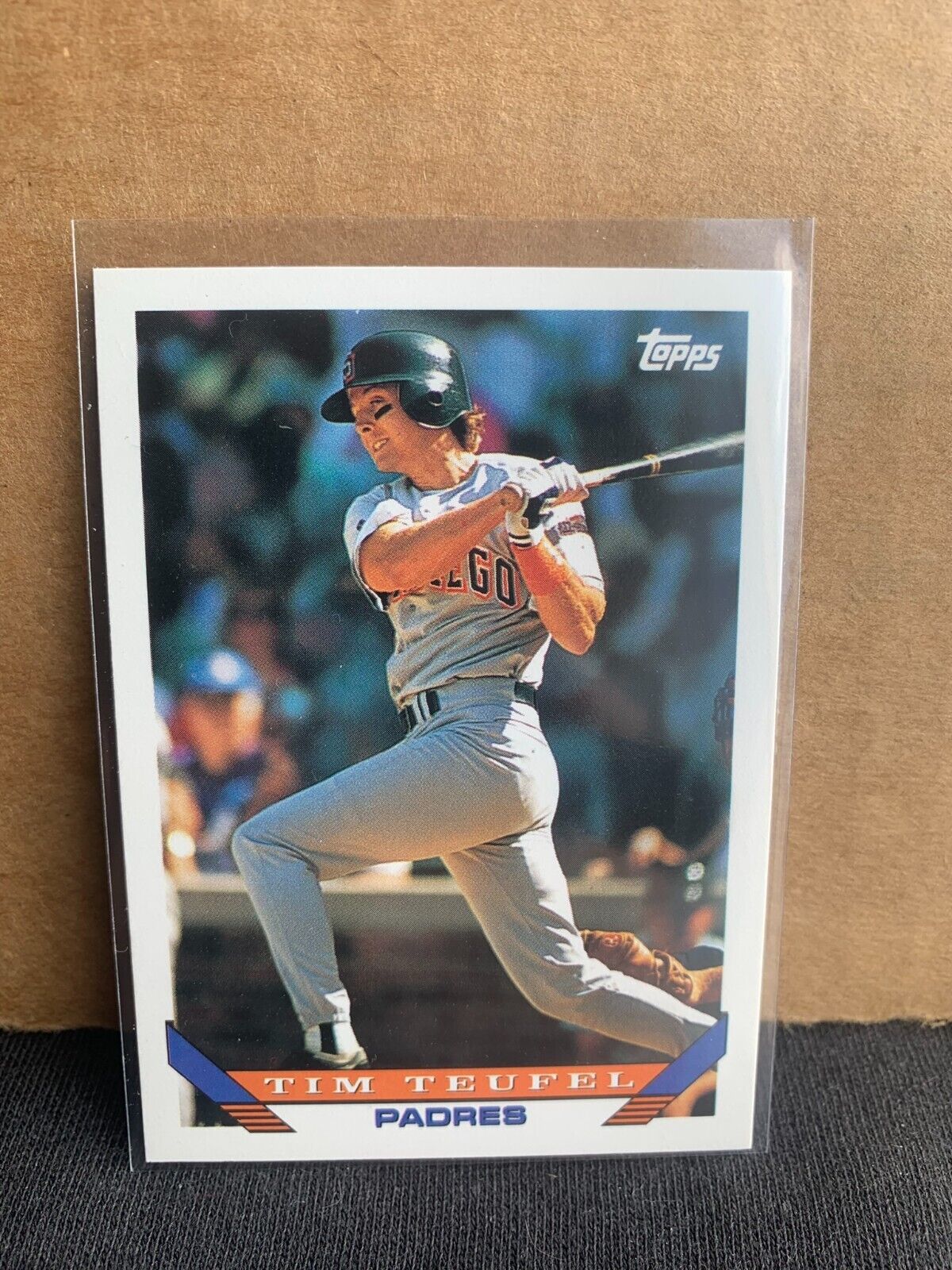 1993 Topps Baseball Card San Diego Padres Tim Teufel