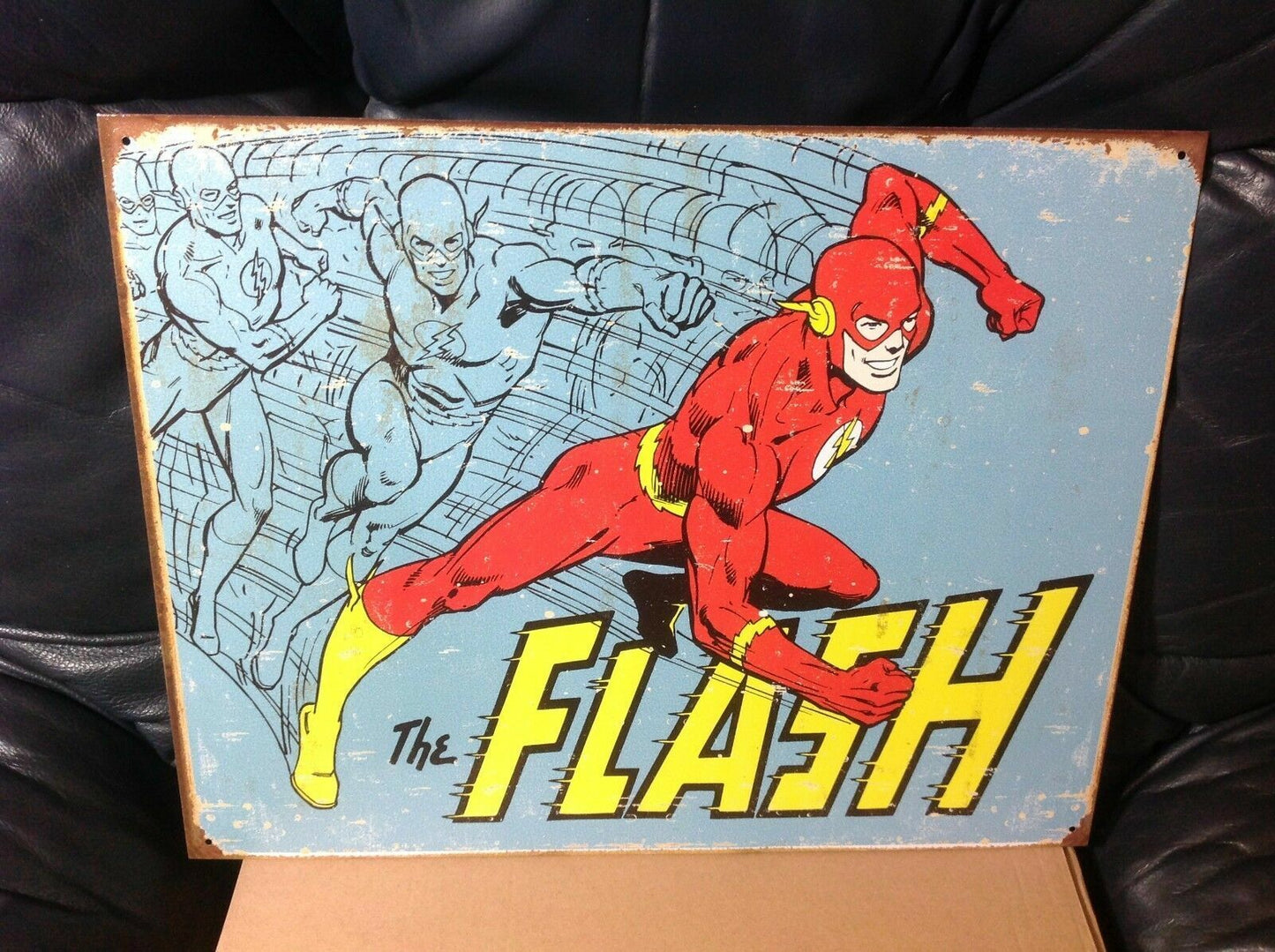The Flash Marvel DC Comics Tin Metal Sign Wall Retro Garage Decor 1959