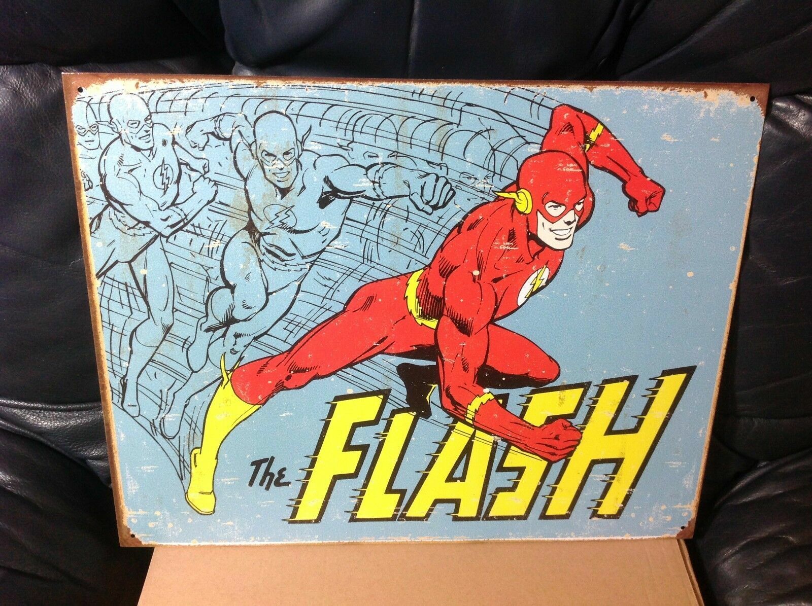 The Flash Marvel DC Comics Tin Metal Sign Wall Retro Garage Decor 1959