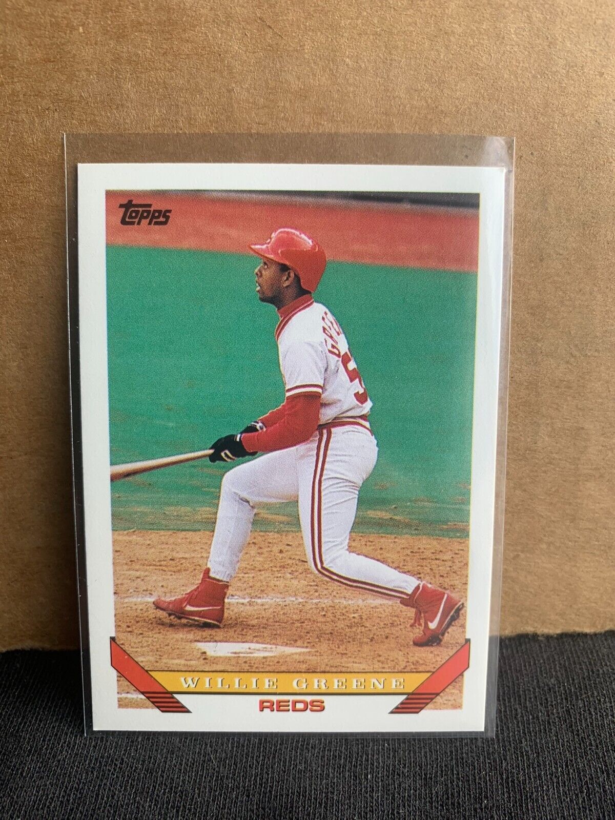 1993 Topps Baseball Card Cincinnati Reds Willie Greene