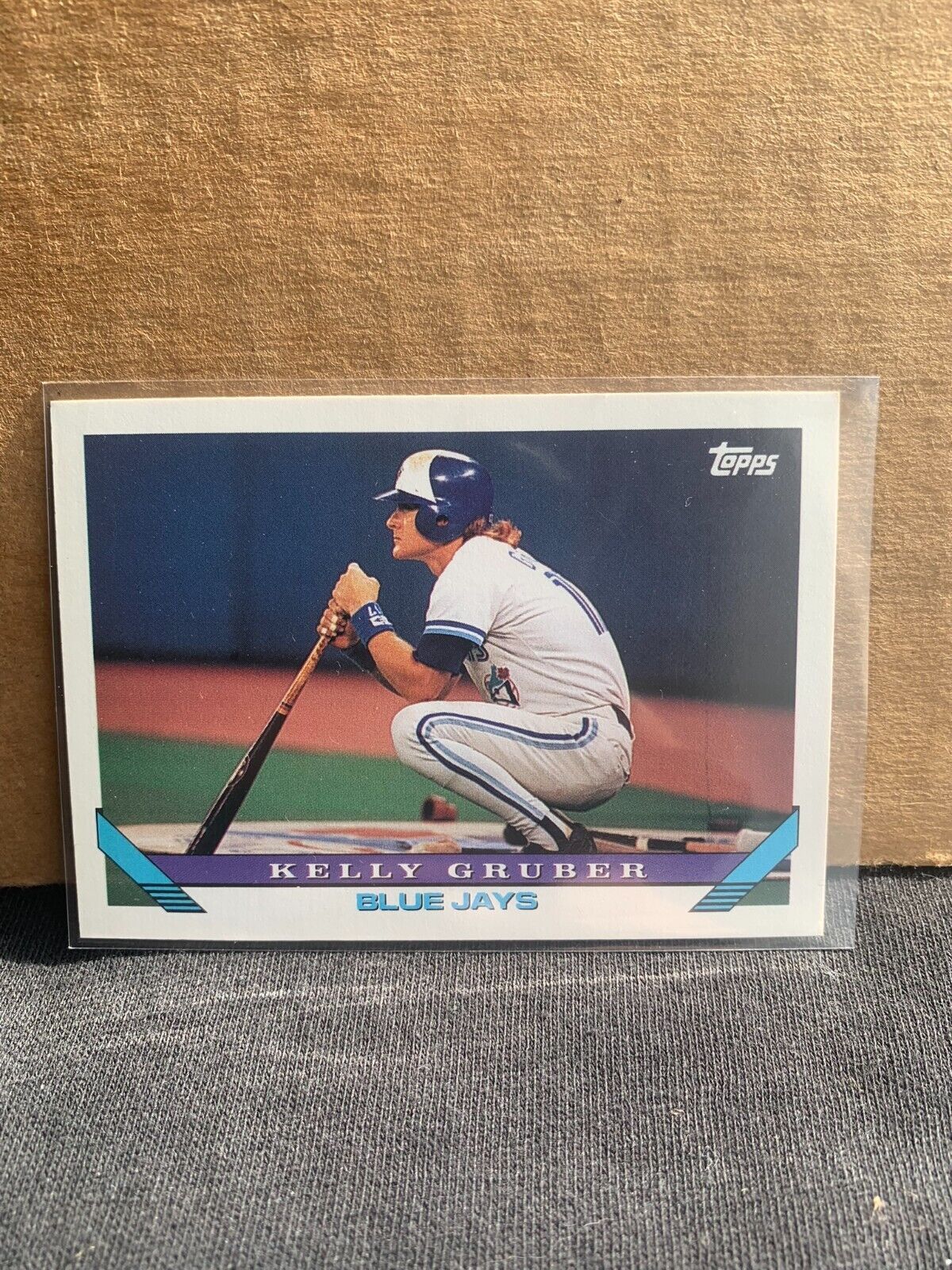 1993 Topps Baseball Card Toronto Blue Jays Kelly Gruber