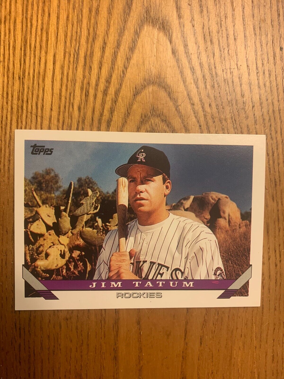 1993 Topps Baseball Card Colorado Rockies Jim Tatum