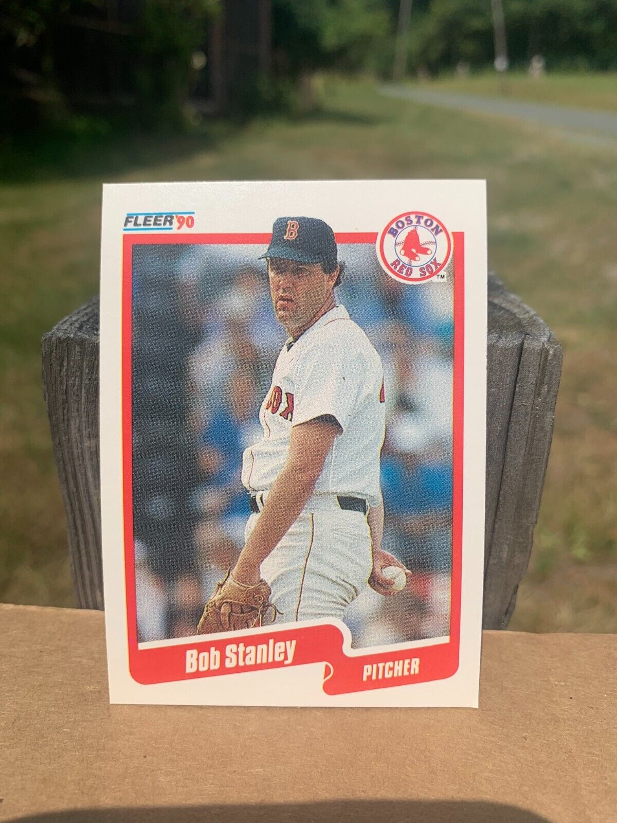 1990 Fleer Baseball Card Boston Red Sox Bob Stanley