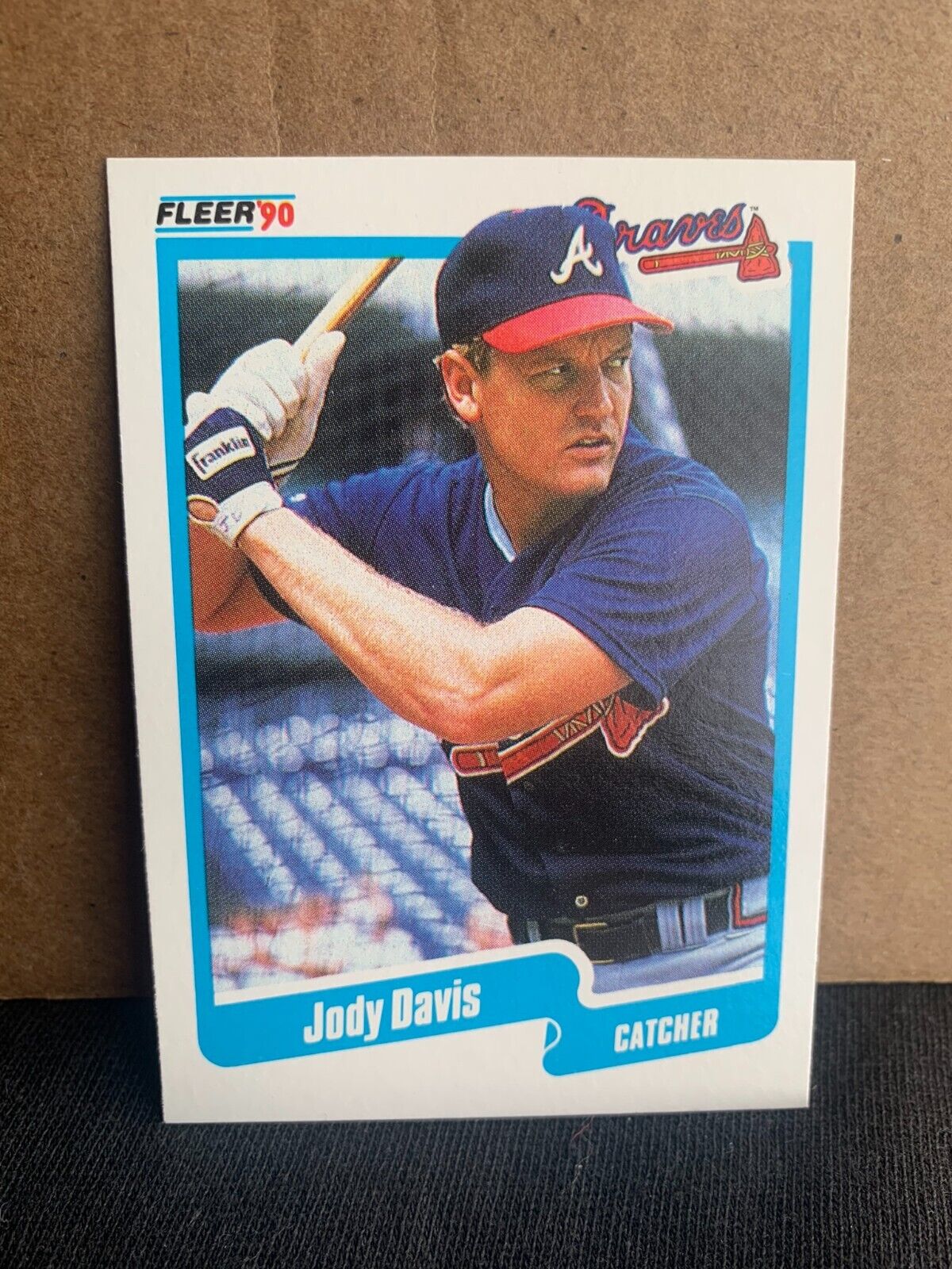 1990 Fleer Baseball Card Atlanta Braves Jody Davis