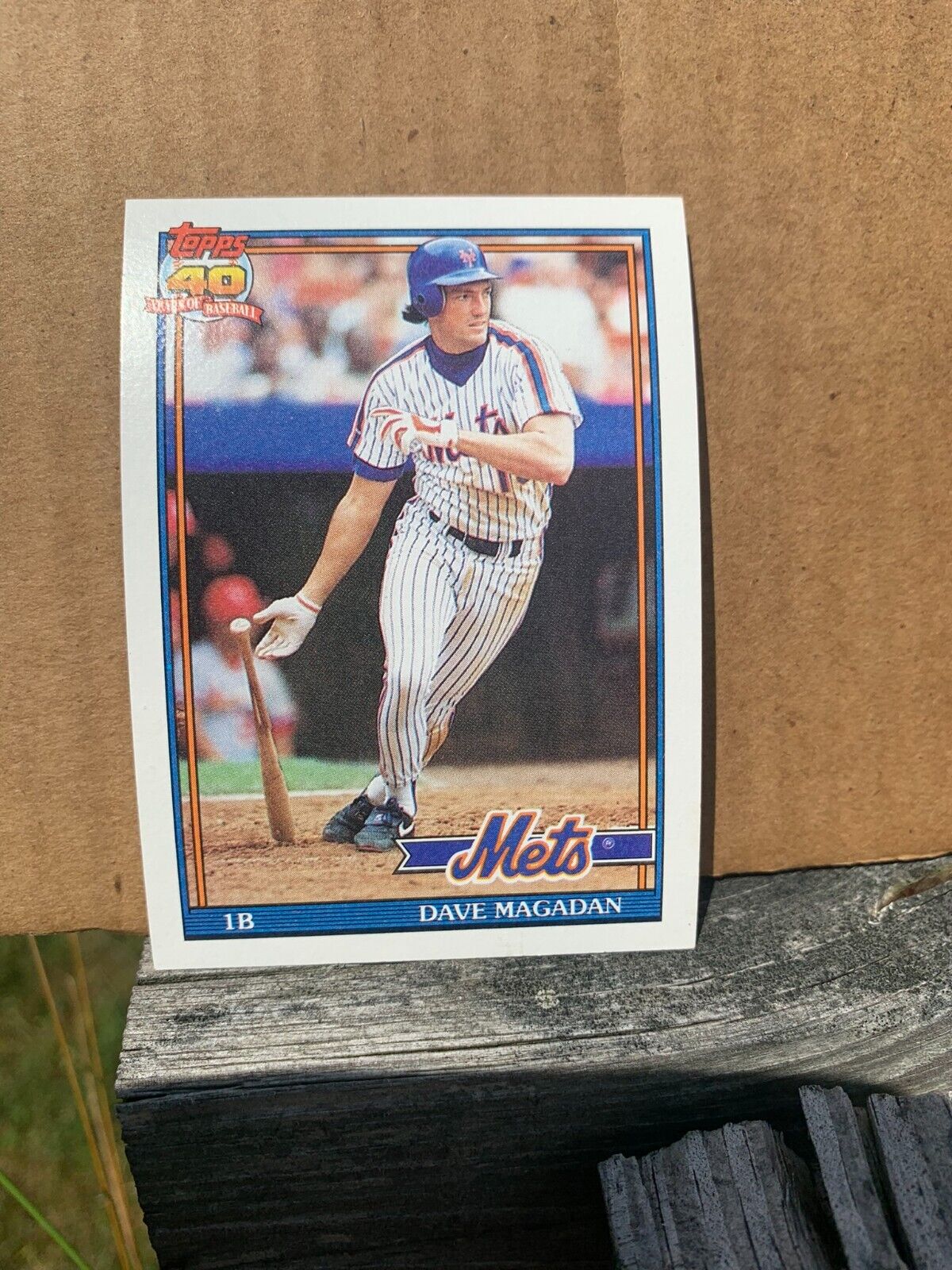 1991 Topps Baseball Card New York Mets Dave Magadan