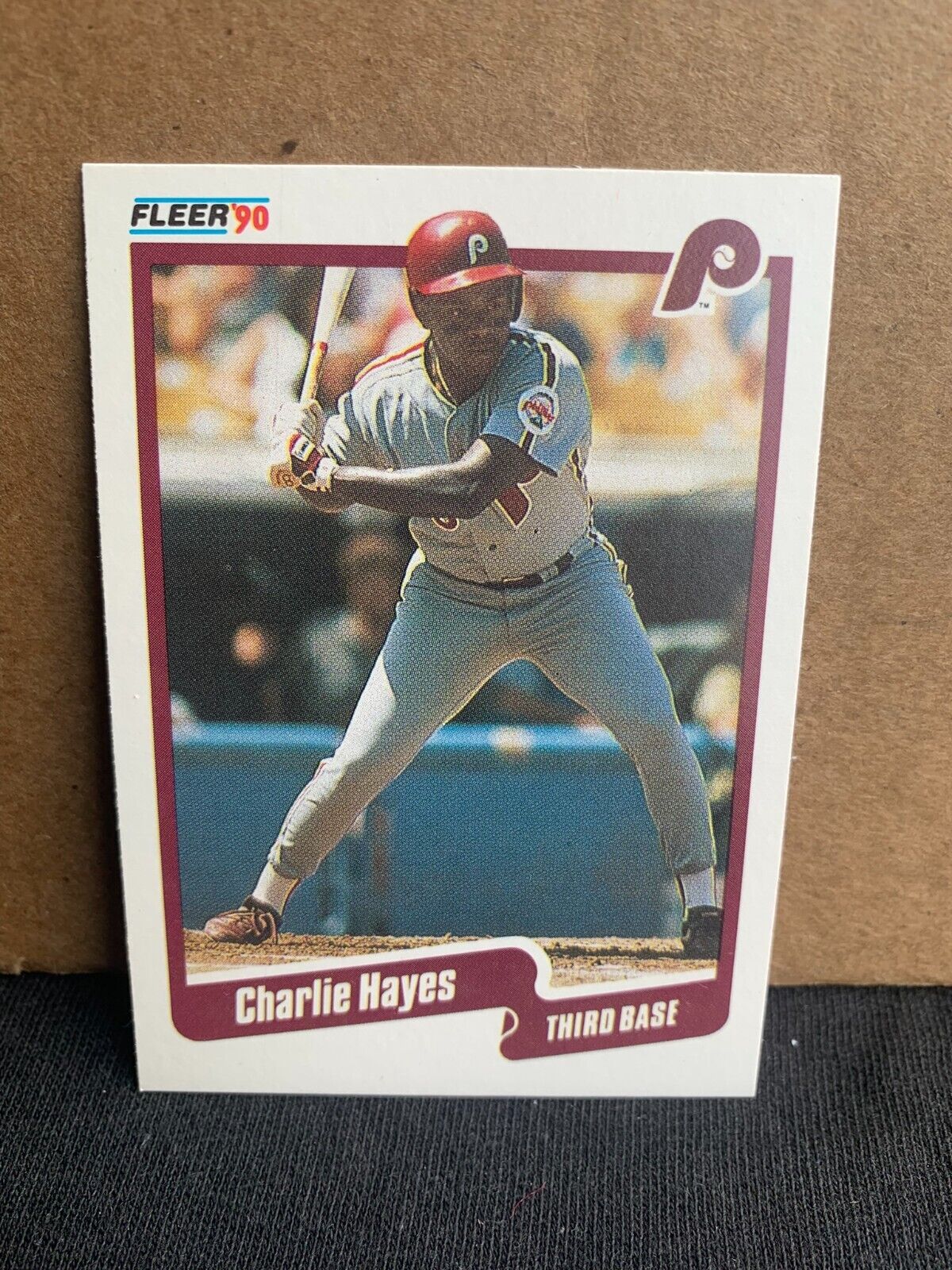 1990 Fleer Baseball Card Philadelphia Phillies Charlie Hayes