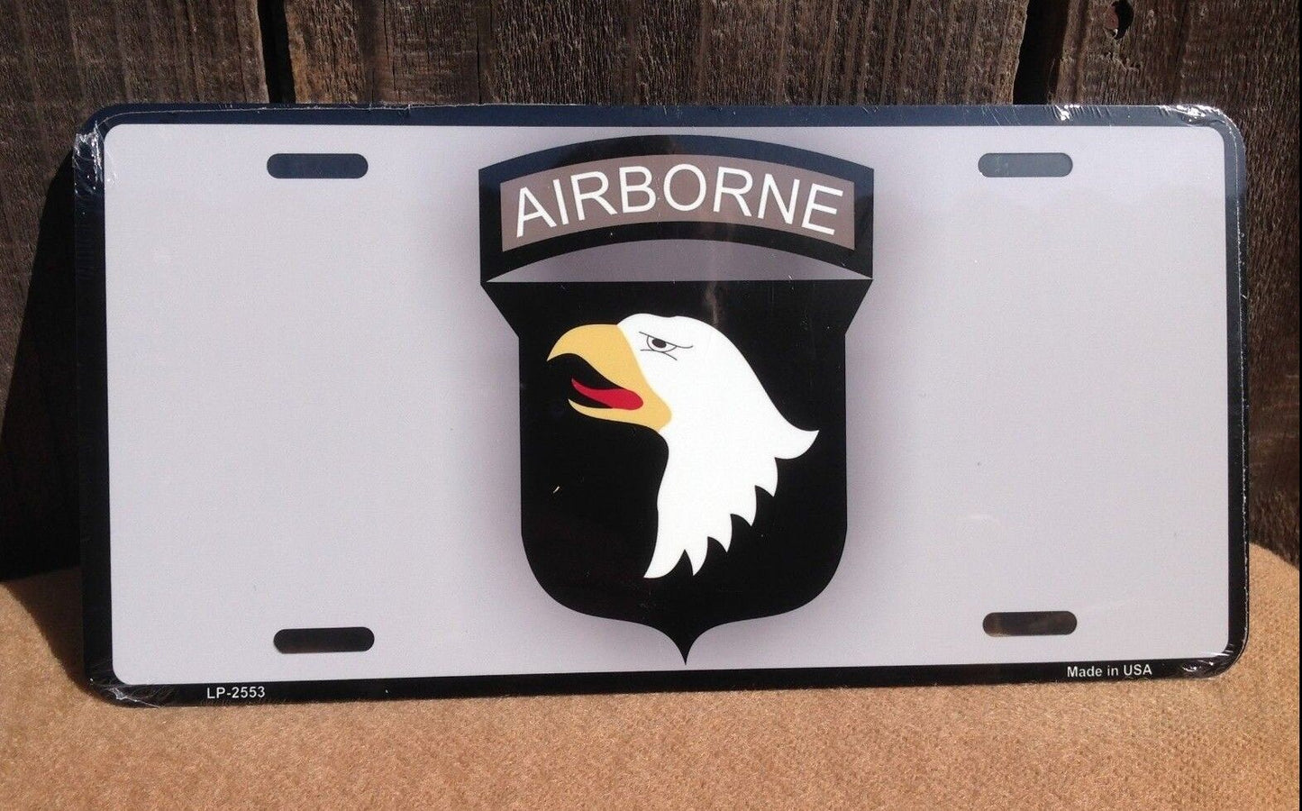 Airborne Eagle Air Force Military Metal License Plate Auto Car Truck Tag