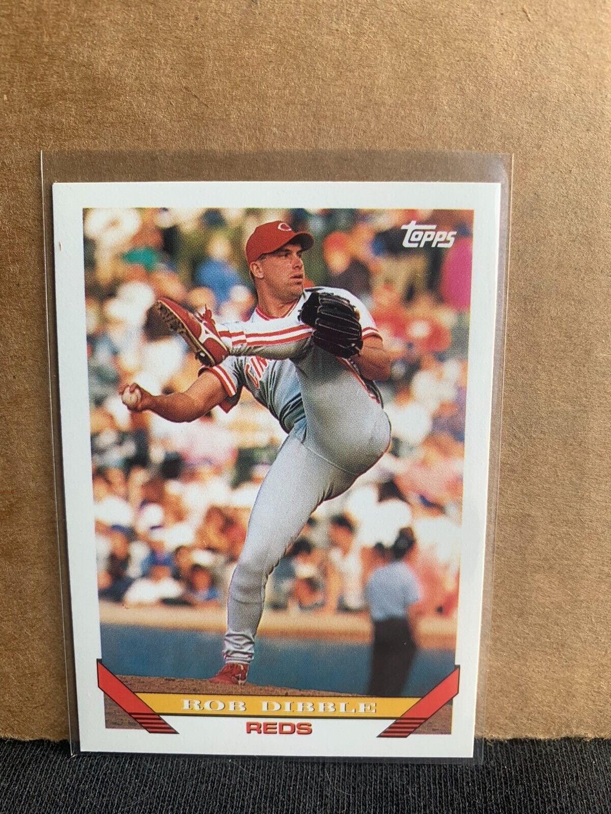 1993 Topps Baseball Card Cincinnati Reds Rob Dibble