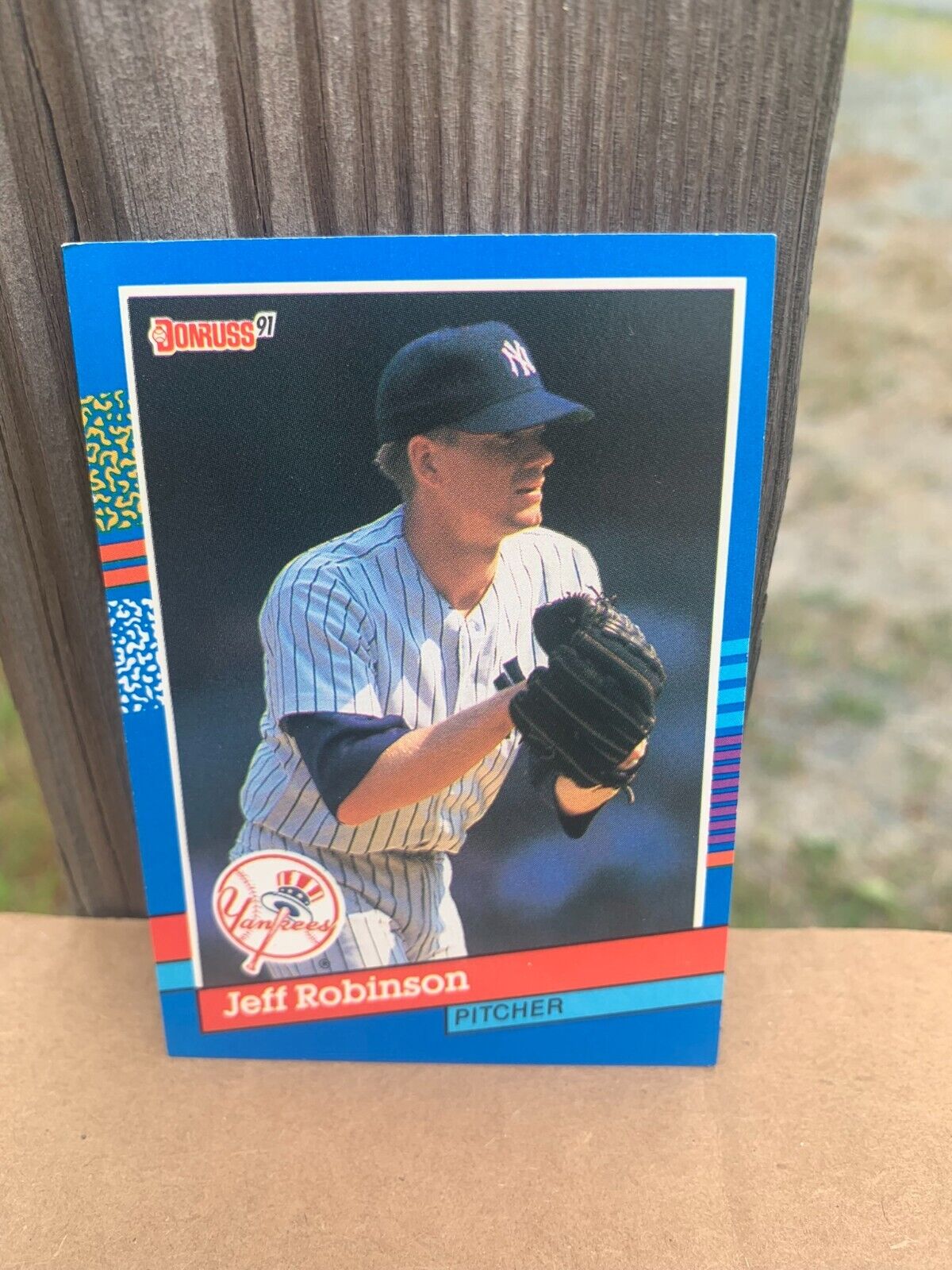 1991 Donruss Baseball Card New York Yankees Jeff Robinson 
