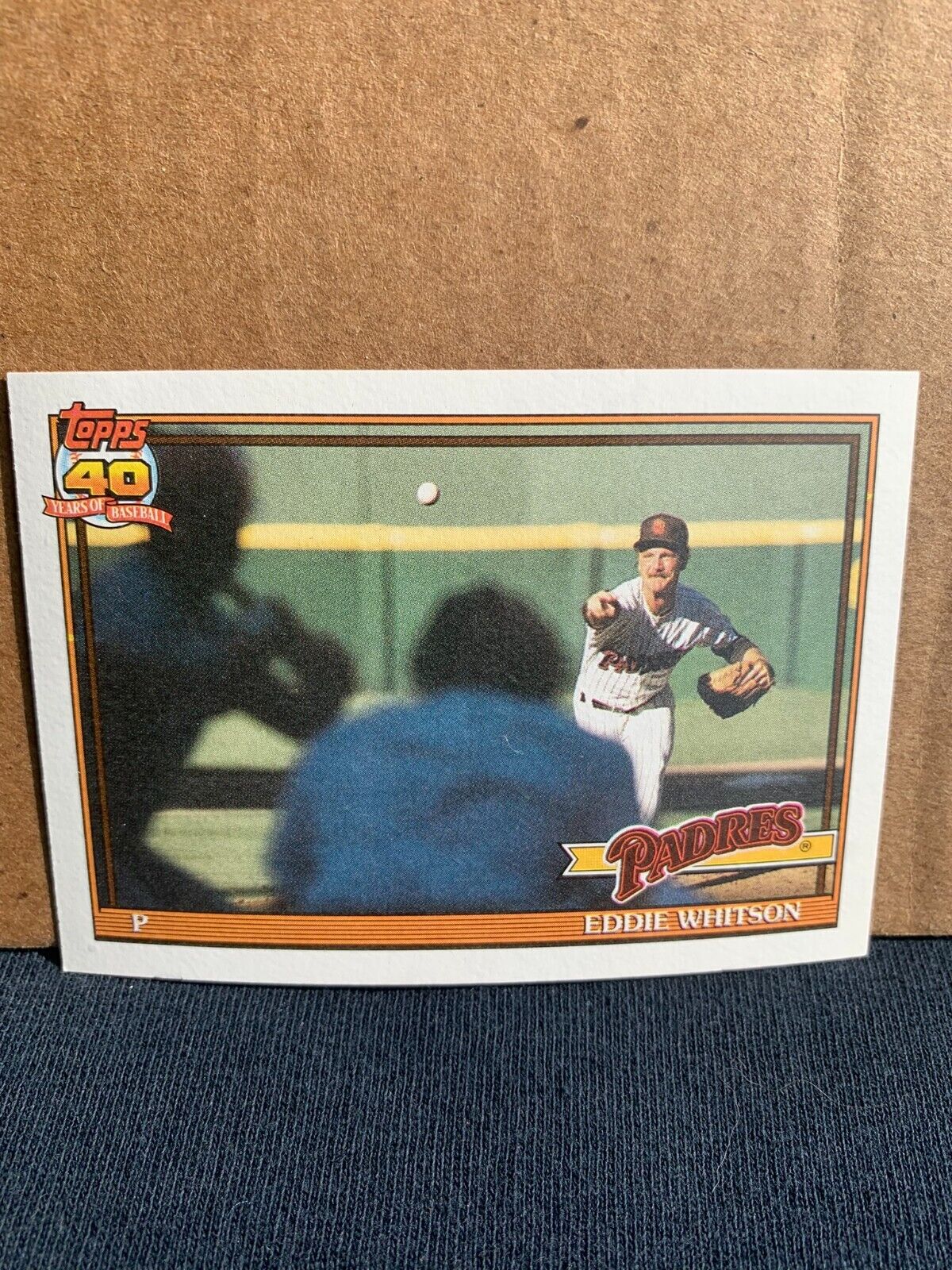 1991 Topps Baseball Card San Diego Padres Eddie Whitson