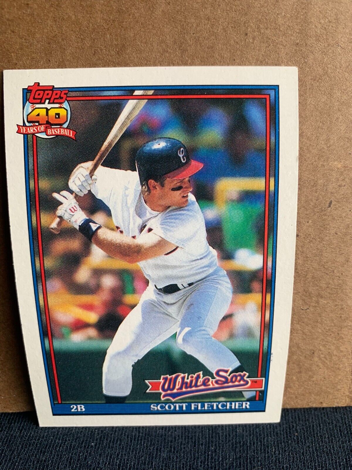1991 Topps Baseball Card Chicago White Sox Scott Fletcher