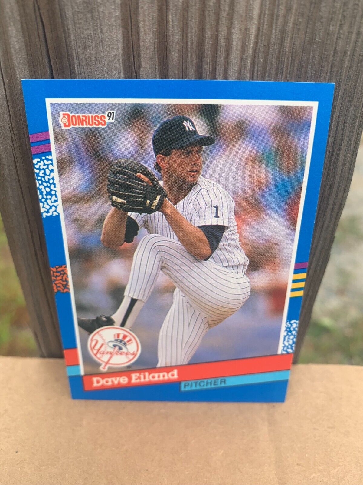1991 Donruss Baseball Card New York Yankees Dave Eiland