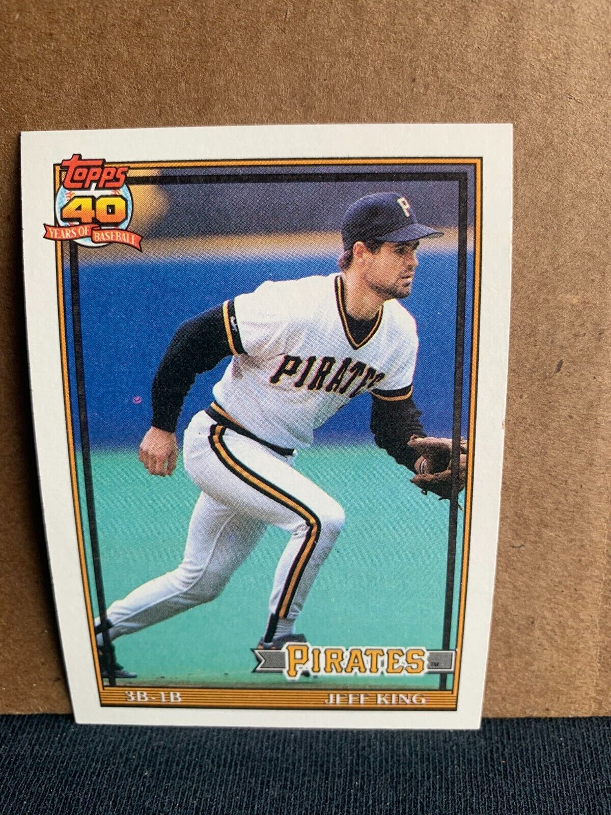 1991 Topps Baseball Card Pittsburgh Pirates Jeff King