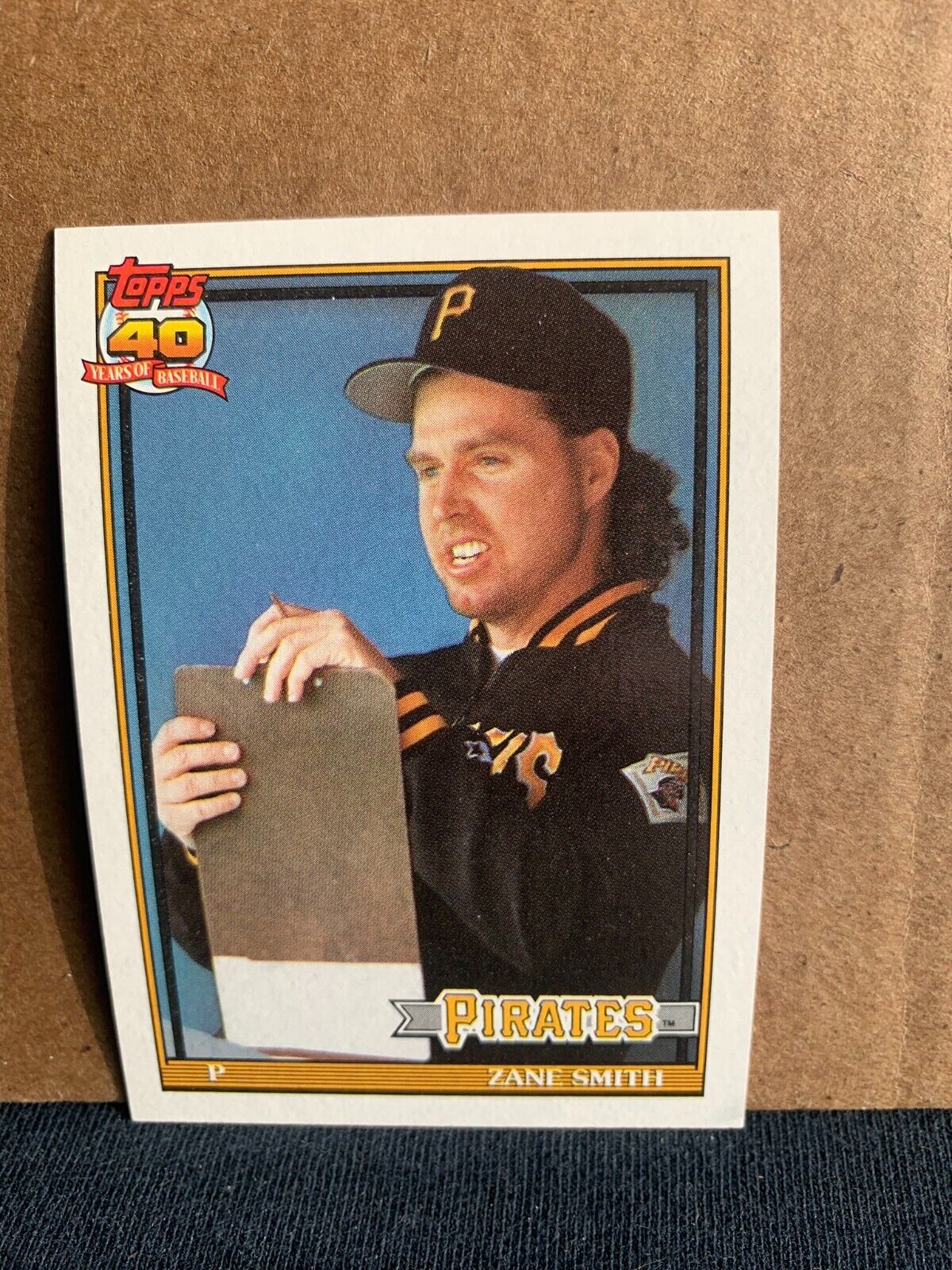 1991 Topps Baseball Card Pittsburgh Pirates Zane Smith