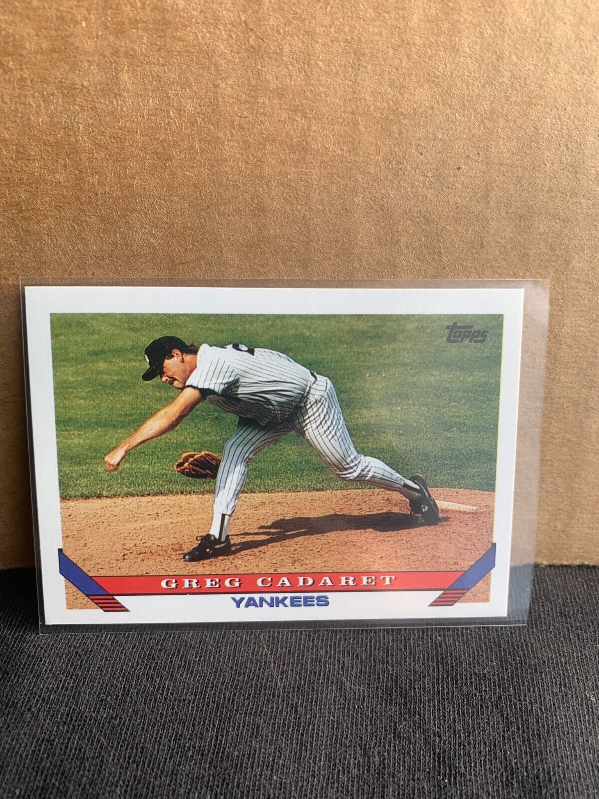 1993 Topps Baseball Card New York Yankees Greg Cadaret