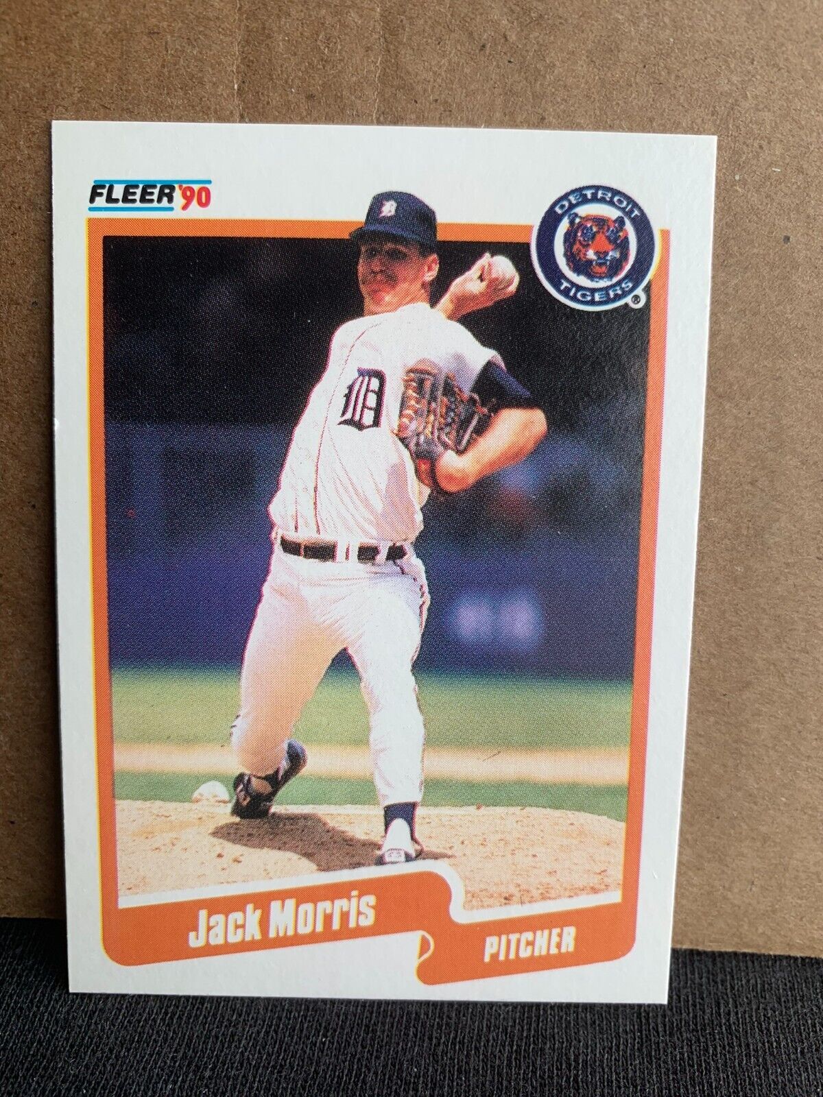 1990 Fleer Baseball Card Detroit Tigers Jack Morris