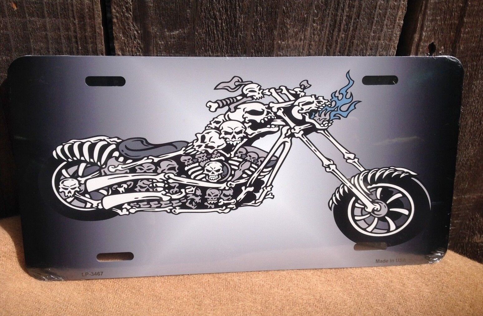 Chopper Skulls Motorcycle Novelty Auto Car License Plate Truck Tag