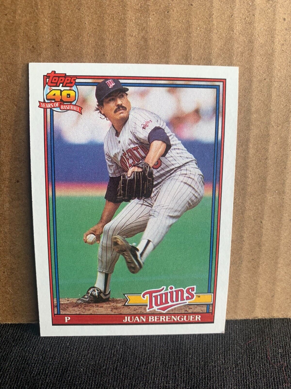 1991 Topps Baseball Card Minnesota Twins Juan Berenguer