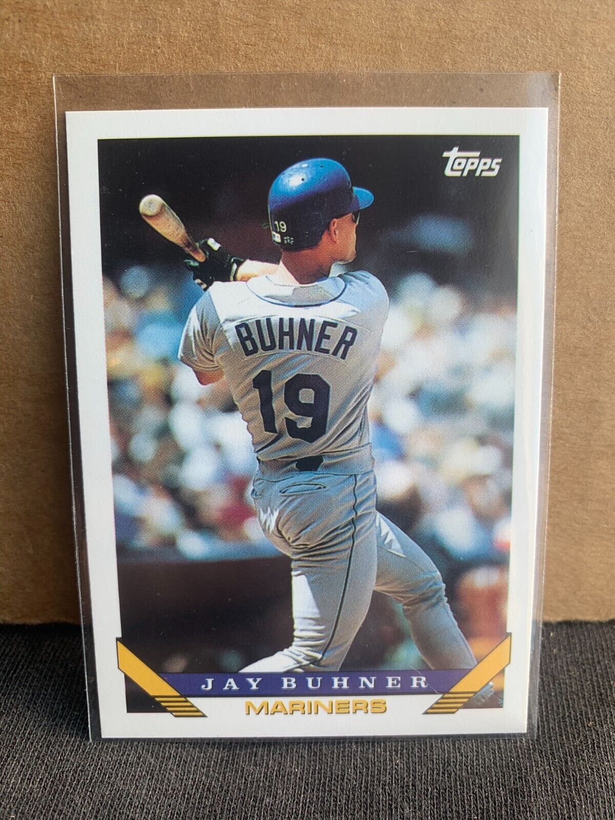 1993 Topps Baseball Card Seattle Mariners Jay Buhner