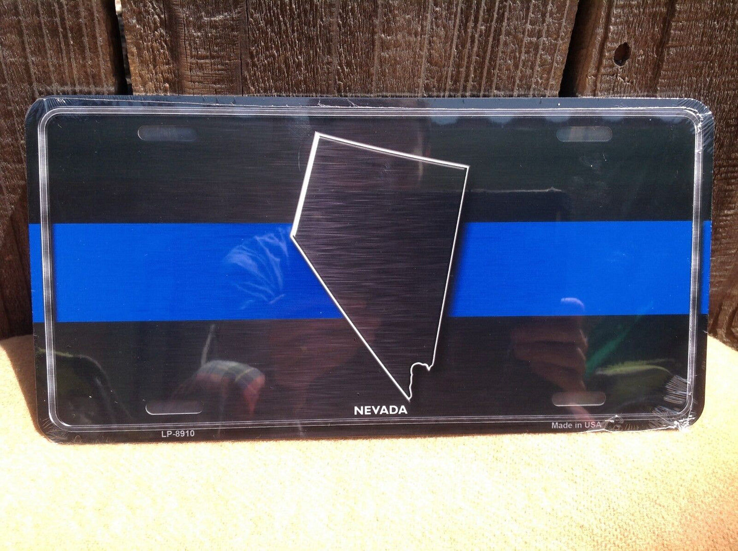 Nevada Thin Blue Line Police Auto Car Truck Tag Metal Novelty License Plate