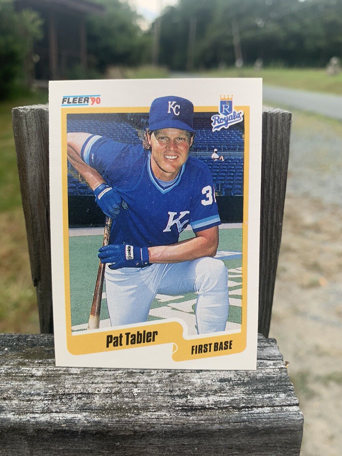 1990 Fleer Baseball Card Kansas City Royals Pat Tabler