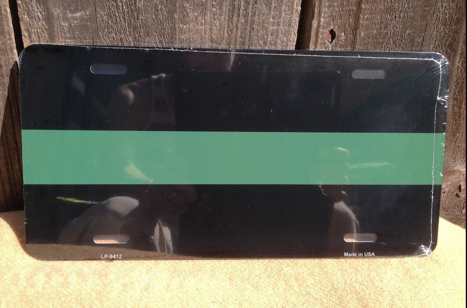Thin Green Line Federal Agents Metal Novelty Auto Car Truck Tag License Plate