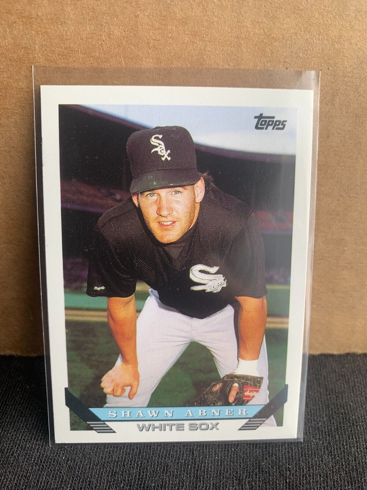 1993 Topps Baseball Card Chicago White Sox Shawn Abner