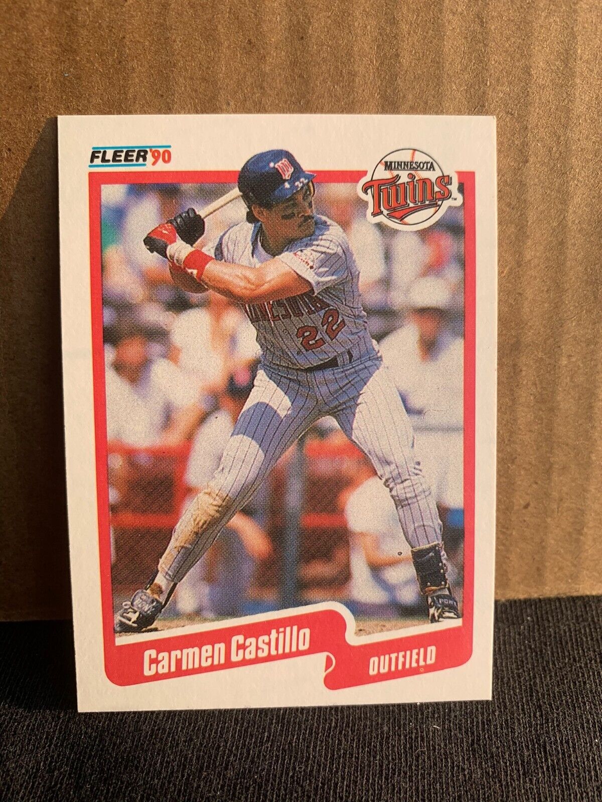 1990 Fleer Baseball Card Minnesota Twins Carmen Castillo