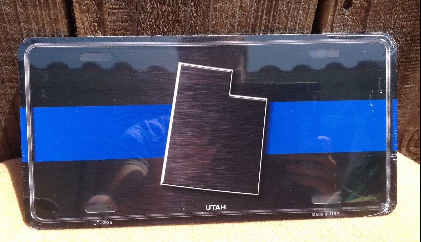 Utah Thin Blue Line Police Auto Car Truck Tag Metal Novelty License Plate