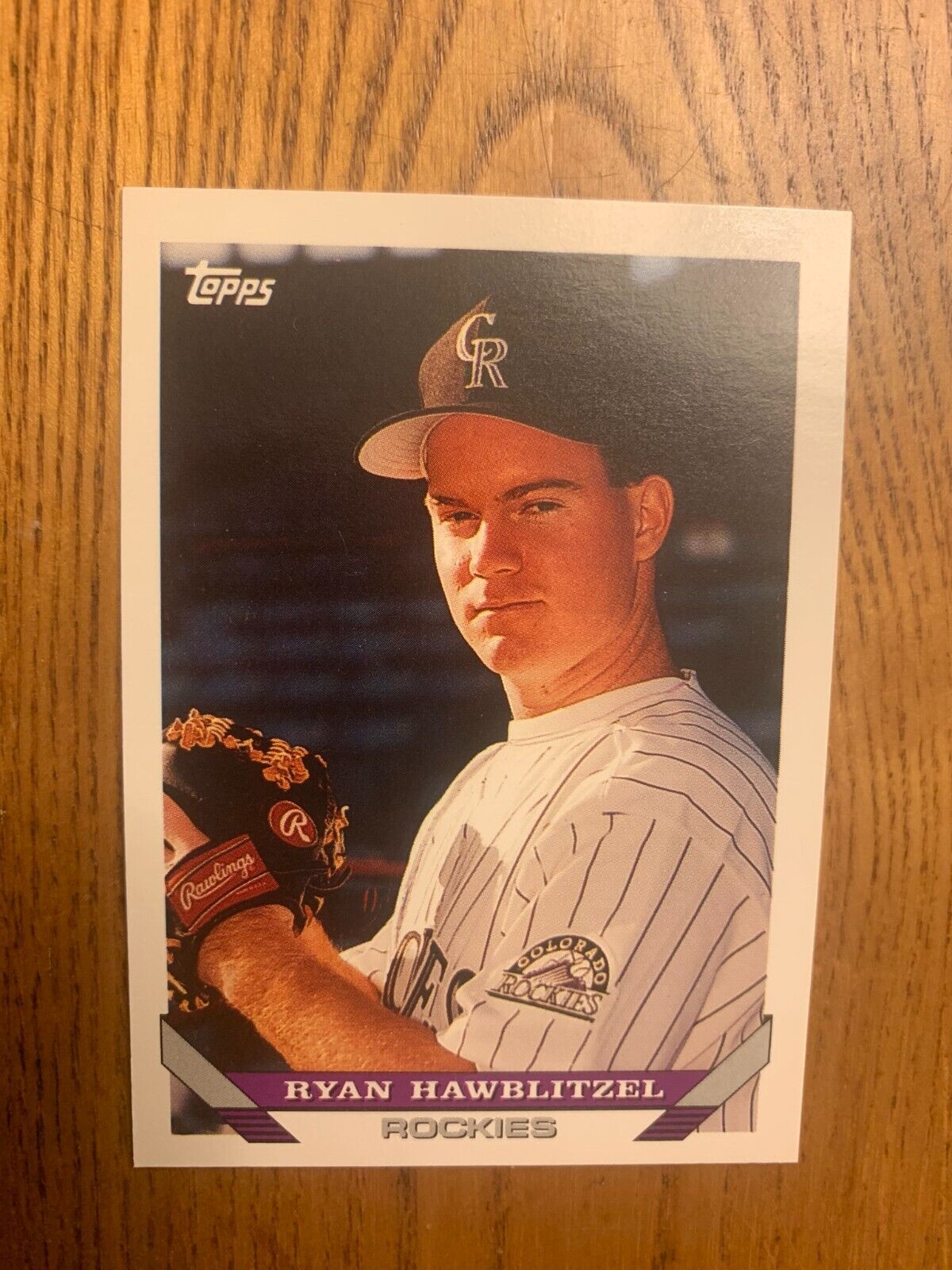 1993 Topps Baseball Card Colorado Rockies Ryan Hawblitzel