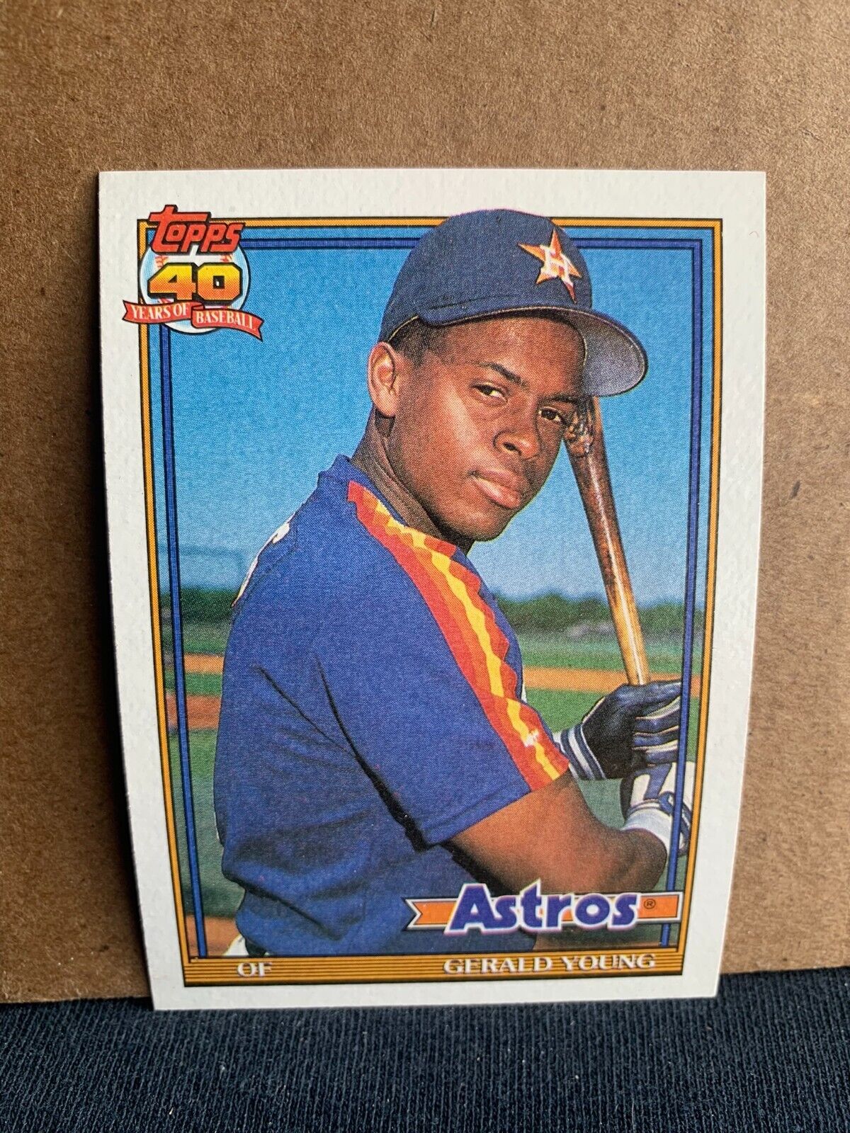 1991 Topps Baseball Card Houston Astros Gerald Young