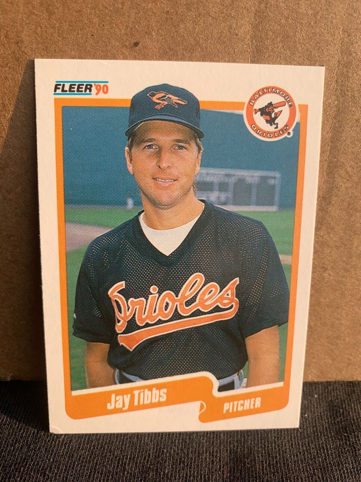 1990 Fleer Baseball Card Baltimore Orioles Jay Tibbs