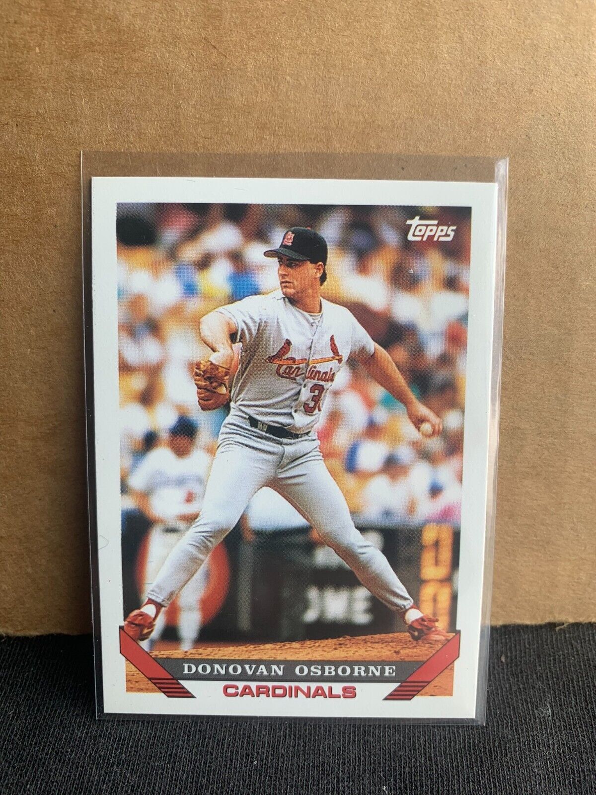1993 Topps Baseball Card St. Louis Cardinals Donovan Osborne 
