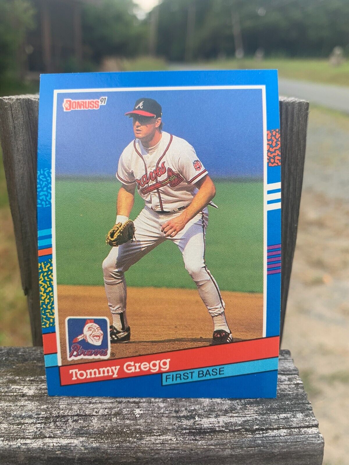 1991 Donruss Baseball Card Atlanta Braves Tommy Gregg