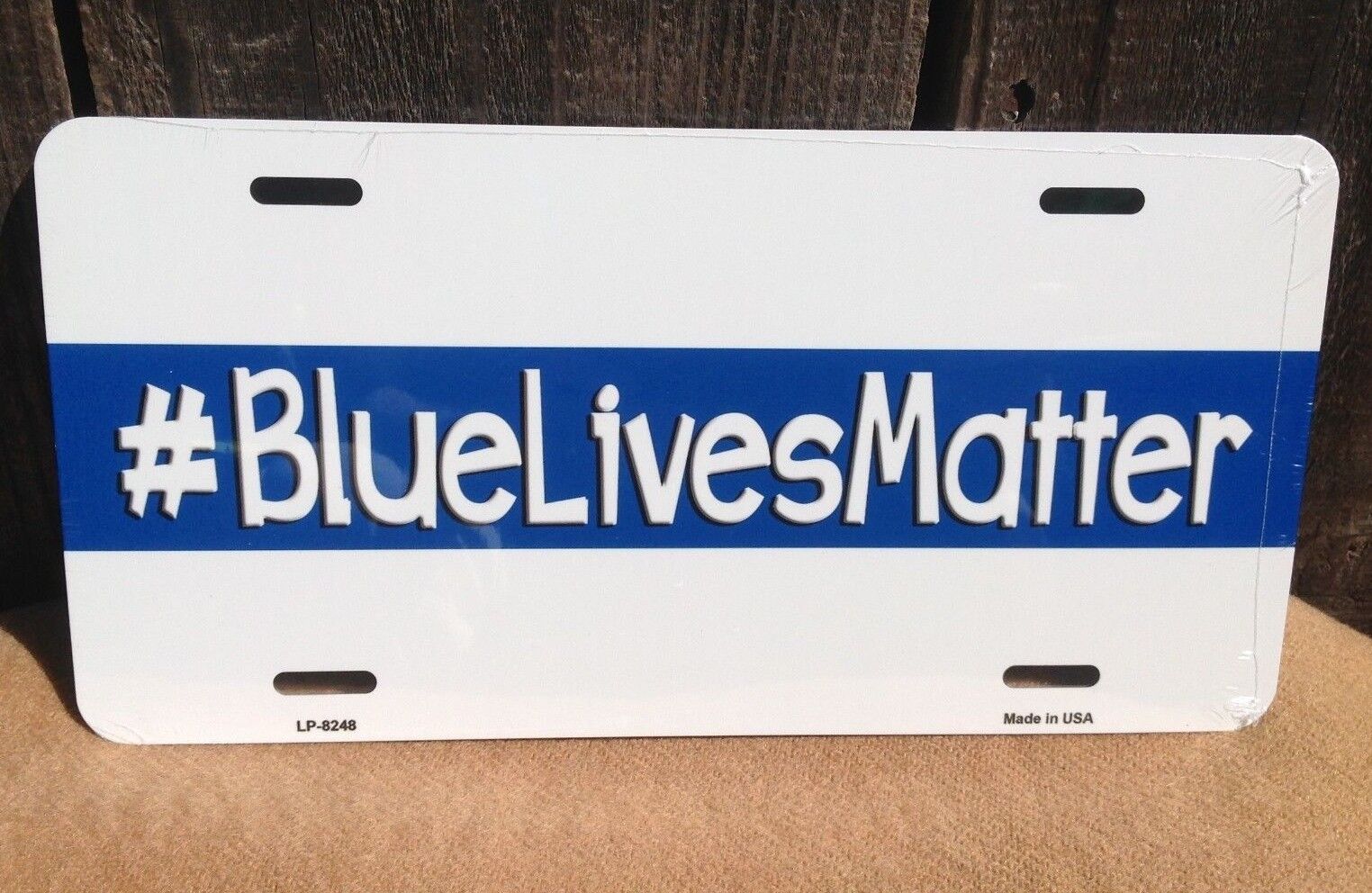 Blue Lives Matter Police Auto Car Truck Tag Metal Novelty License Plate