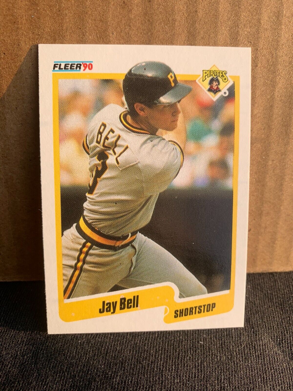 1990 Fleer Baseball Card Pittsburgh Pirates Jay Bell